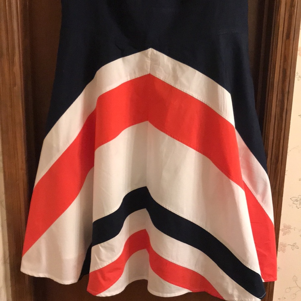 eShakti sleeveless color block dress - Picture 2 of 13